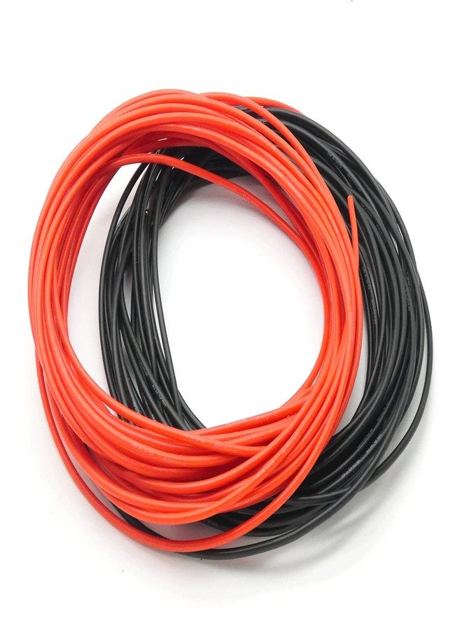 INVENTO 1mtr 16 AWG High Durability 35A Tinned Copper Silicone Wire Red & Black 3mm Dia High Temperature for DIY - Image 1